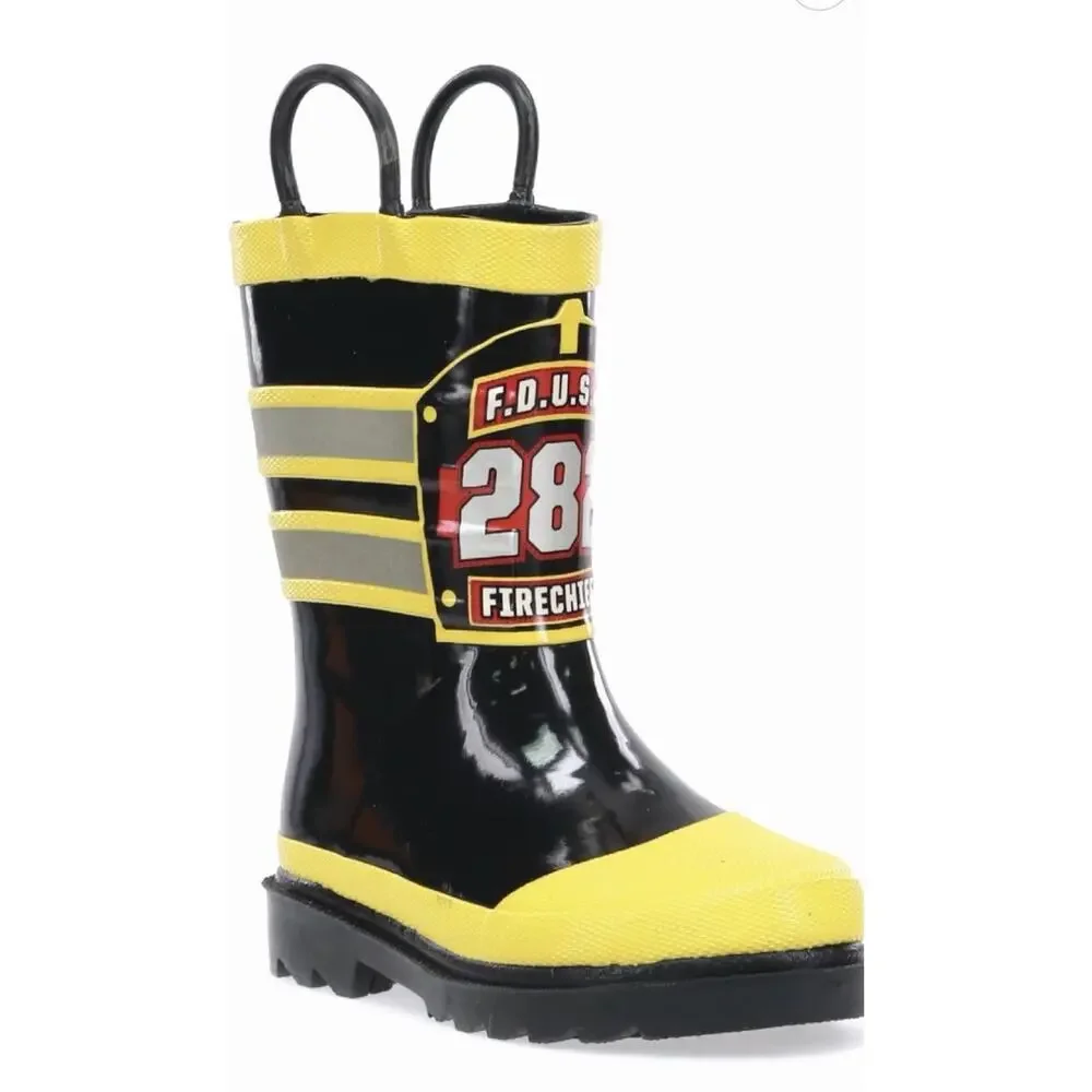 Western Chief Fireman Rain Boots Waterproof Outdoor Toddler 5 NWT
